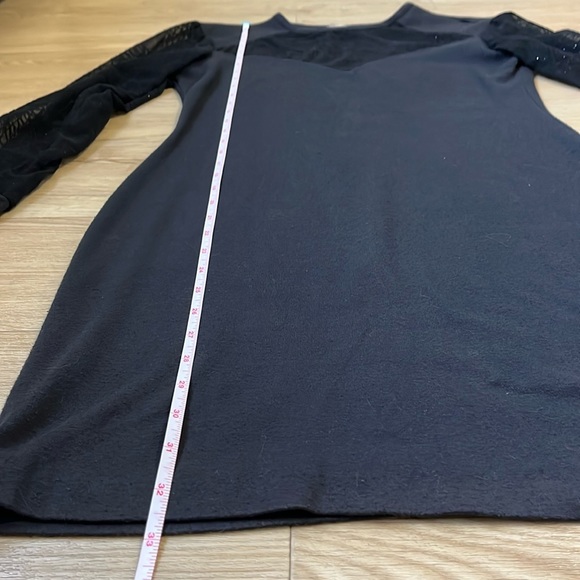 Vintage Little Black Dress with Long Sleeve - Picture 6 of 7
